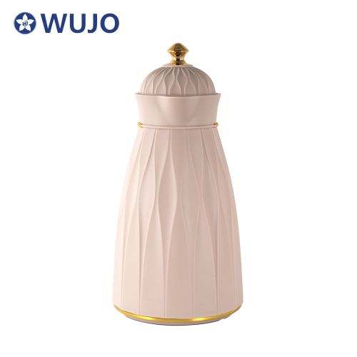 WUJO Luxury Middle East Morocco Hot Cold Thermal Thermos Arabian Vacuum Flask with Glass Liner