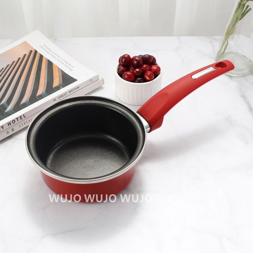 WUJO Manufacturer Non Stick Carbon Steel Enamel Pot with Milk Pan