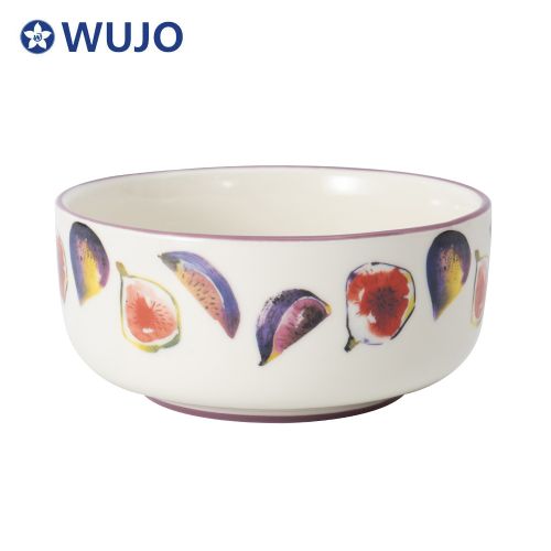 WUJO New Design Home Plate Dinnerware Sets Color Glazed Ceramic Dinner Sets