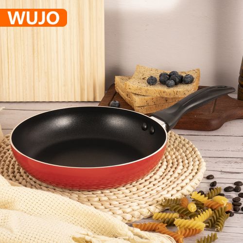 WUJO  Cookware Pot Set Carbon Steel 4pcs Enamel Casserole Set