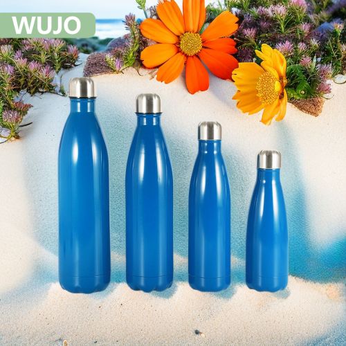 WUJO Large Capacity Narrow Mouthed Stainless Steel Sport Vacuum Insulated Thermos Cola Bottle