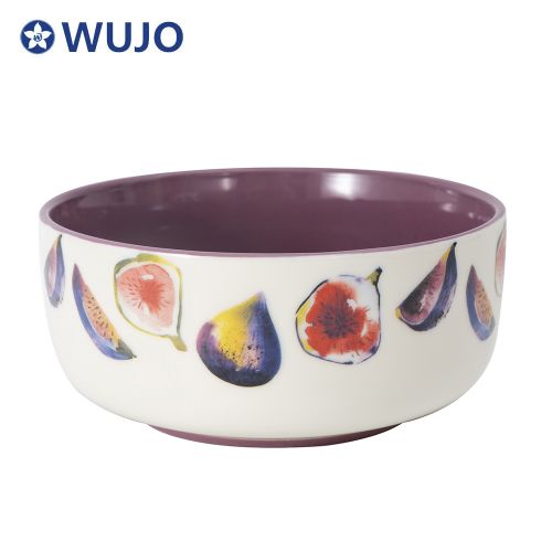 WUJO New Design Home Plate Dinnerware Sets Color Glazed Ceramic Dinner Sets