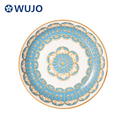 WUJO New Arabic Style Ceramic Dinner Plate Sets Porcelain Dinnerware Sets