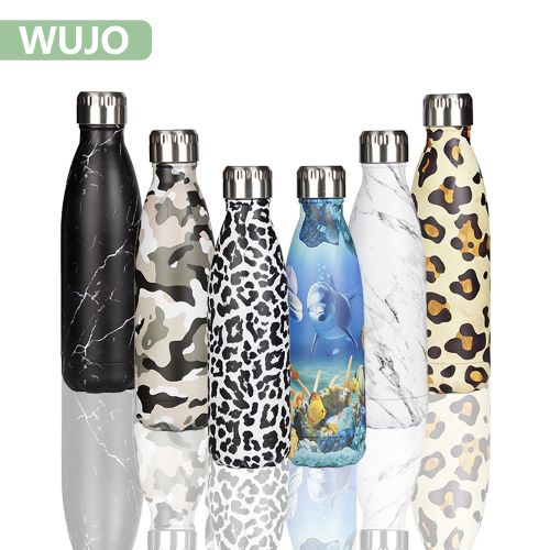 WUJO Large Capacity Narrow Mouthed Stainless Steel Sport Vacuum Insulated Thermos Cola Bottle