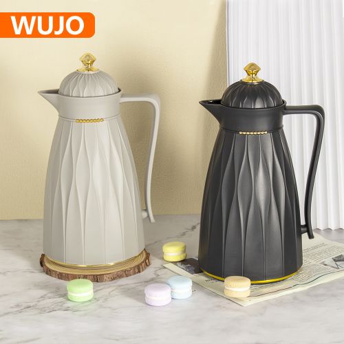 WUJO Luxury Middle East Morocco Hot Cold Thermal Thermos Arabian Vacuum Flask with Glass Liner