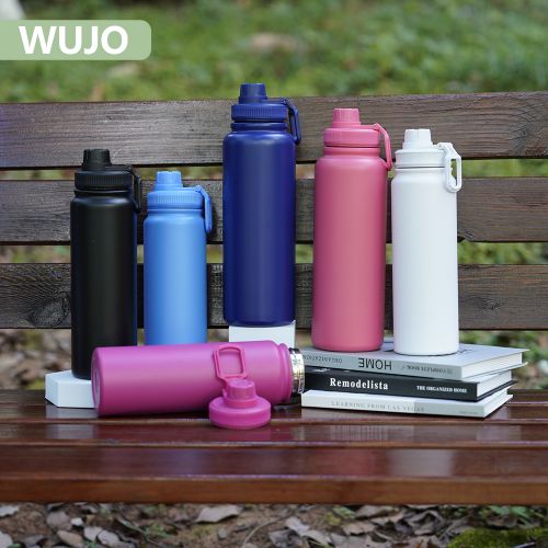 WUJO 64oz Double Wall Insulated Stainless Steel Travel Sports Vacuum Flask Water Bottle