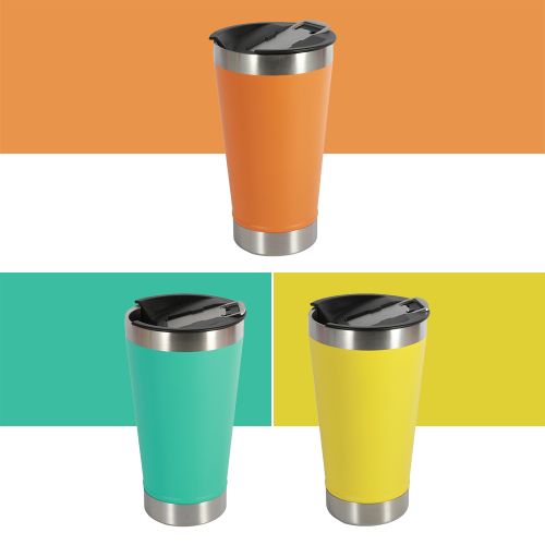 WUJO 550ml 900ml Double Insulation Stainless Steel Car Cup Tumbler Beer Mugs With Built-In Bottle Opener