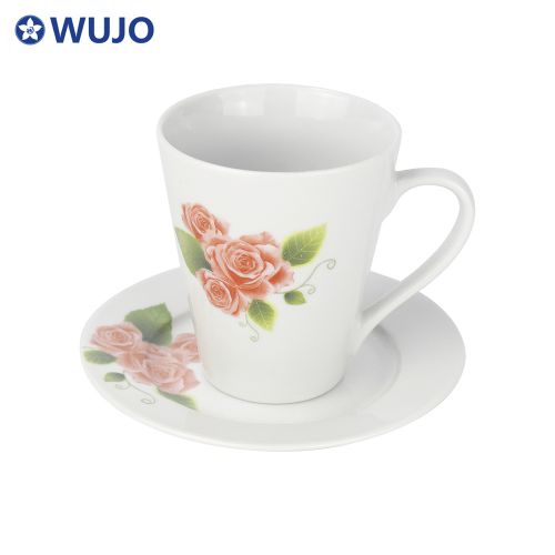 WUJO Wholesale Ceramic Dinner Plates Set Cheap 20 pcs Porcelain Dinnerware Sets