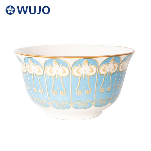 WUJO New Arabic Style Ceramic Dinner Plate Sets Porcelain Dinnerware Sets