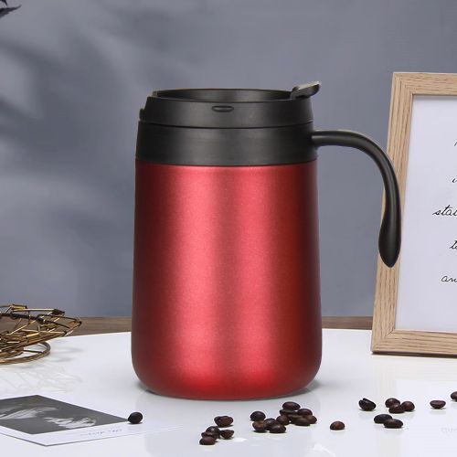 WUJO 350ml 500ml Double Wall Stainless Steel Termo De Agua Vacuum Insulated Travel Mug Coffee Tea Thermal Cup With Lid